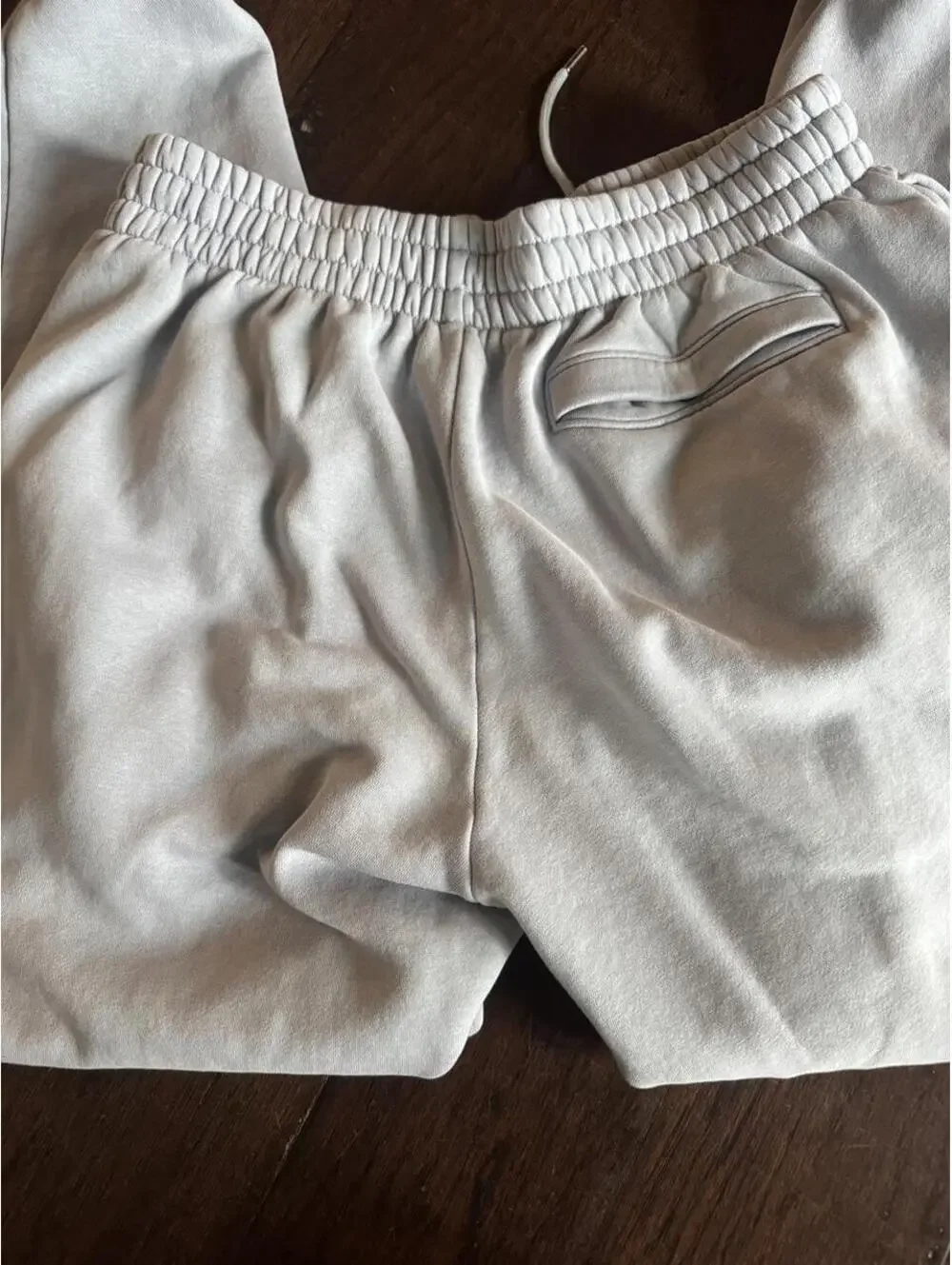 Under Armour Large Heavyweight Fleece Sweatpants Light Gray Relaxed Fit